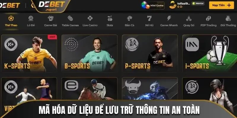 Chính Sách Bảo Mật - Những Điều Khoản Quan Trọng Tại Debet 3 Mã hóa dữ liệu để lưu trữ thông tin an toàn