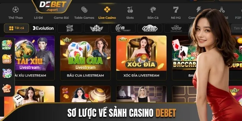 Sơ lược về sảnh Casino Debet